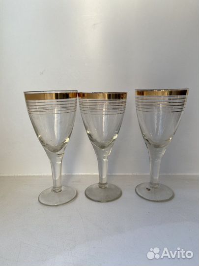 Рюмки, бокалы, стопки СССР цветное стекло/хрусталь