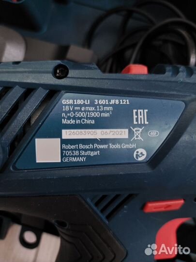 Шуруповерт bosch GSR 180 li