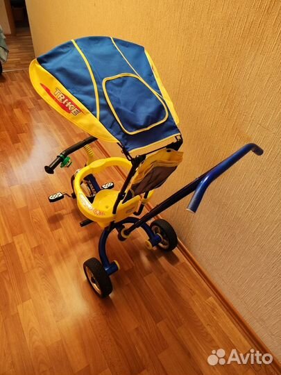 Велосипед коляска с ручкой