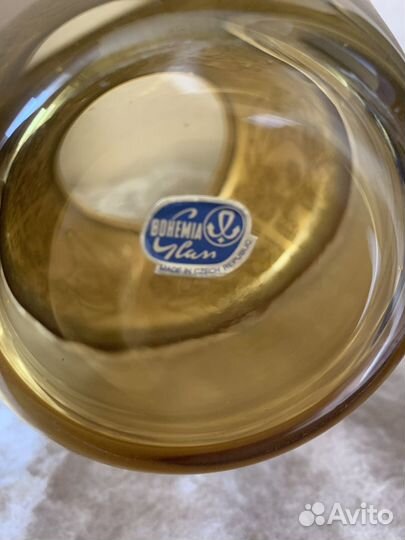 Ваза Чехия, Bohemia. Цветное стекло