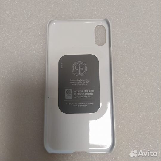 Чехол Spigen для iPhone X Thin Fit белый