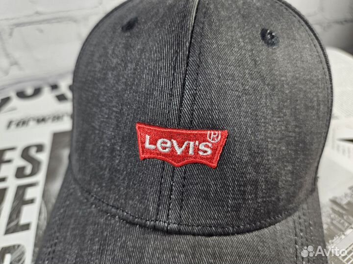 Бейсболка Levis джинсовая Премиум качество