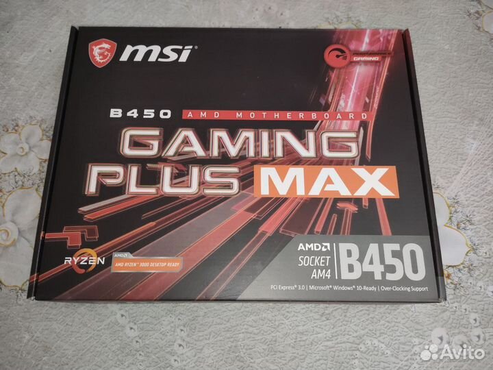 Материнская плата MSI b450 gaming plus max новая