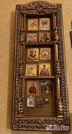 Киот тройной антикварный