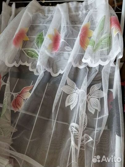 Тюль готовый 6,5 м *2,45м на шторной ленте
