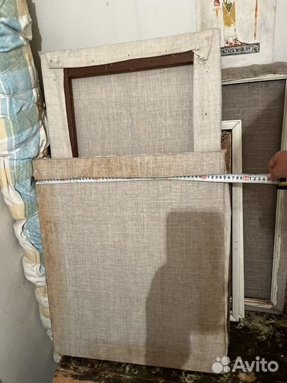 Холсты грунтованные, подрамники, бумага