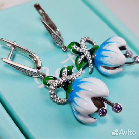 Серебряные серьги
