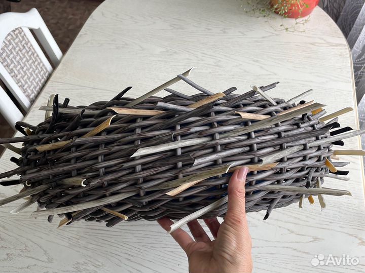 Гнездо декоративное искусственный ротанг