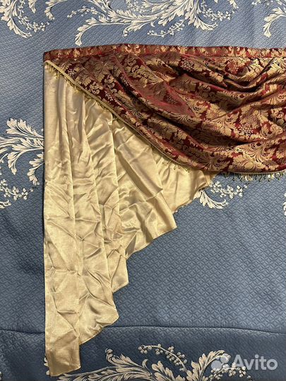 Шторы жаккардовые с ламбрекеном