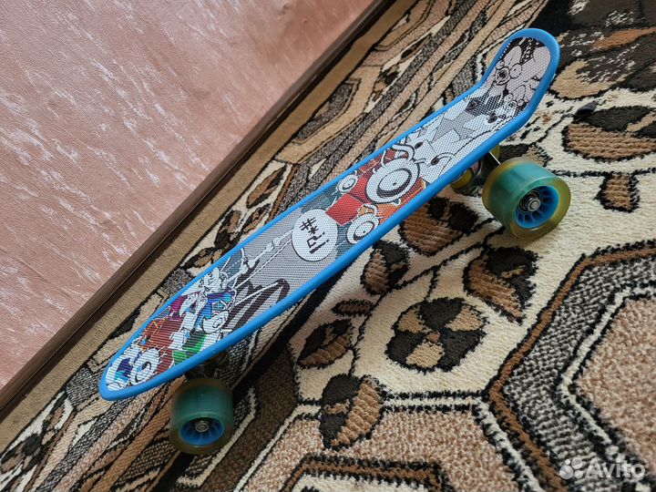 Пенни борд светящийся, скейтборд