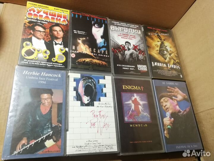 Видеокассеты VHS, фильмы музыка, лицензия, пластик