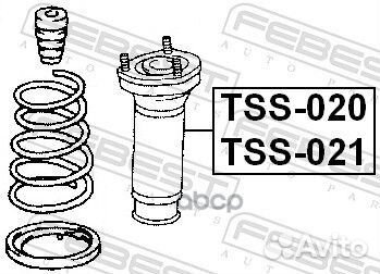 Опора амортизационной стойки зад прав TSS020