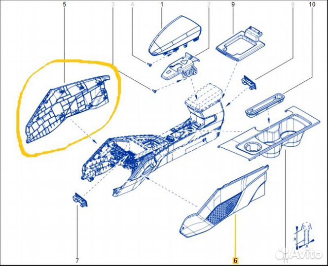 Накладка правая Renault Duster HJD K9KR858D165848