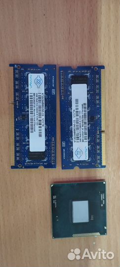 Процессор i3 + оперативная память для ноутбука