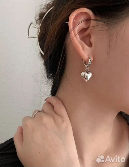 Серьги серебро
