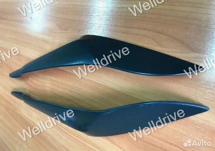 Ресницы на фары BMW X5 E70 широкие