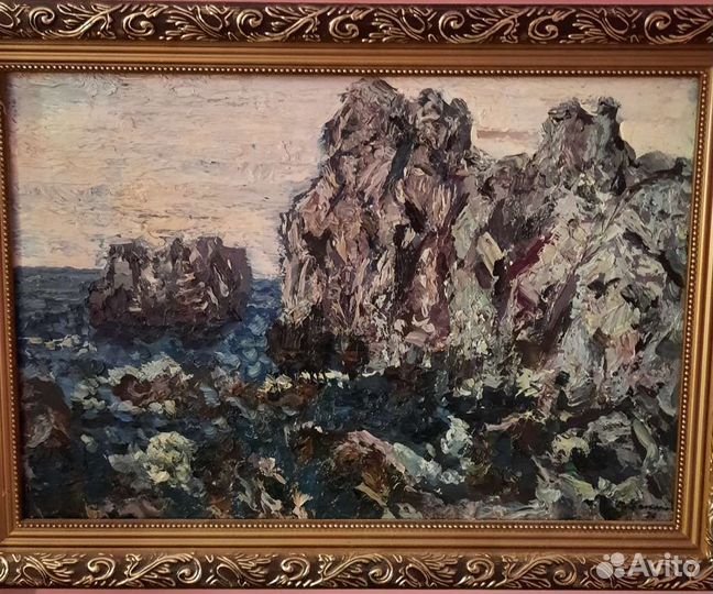 Картина маслом на картоне