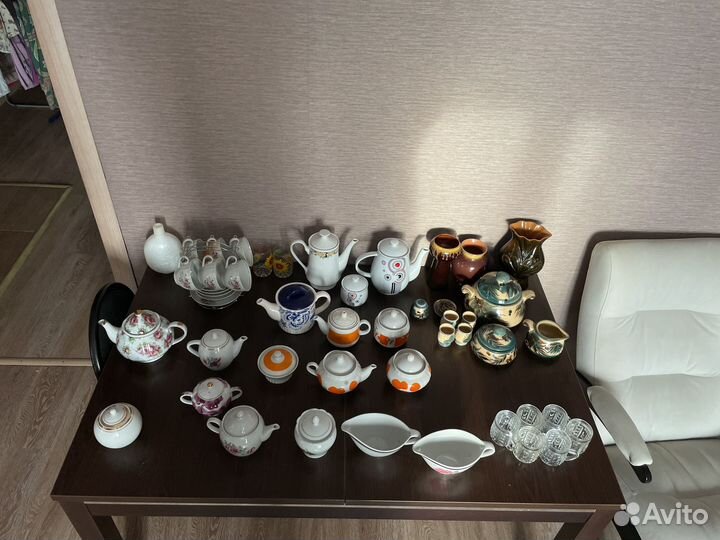 Заварники сахарницы вазы винтаж фарфор и керамика