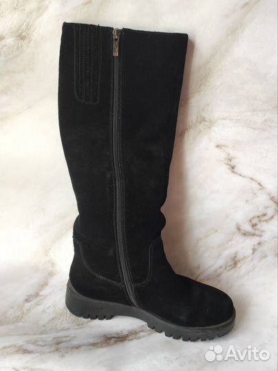 Сапоги женские зимние замша