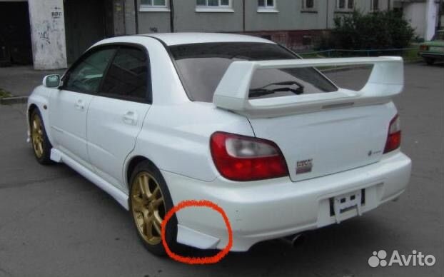 Накладки на задний бампер Subaru Impreza