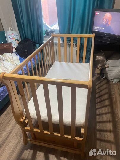 Детская кроватка 120х60 с ящиком