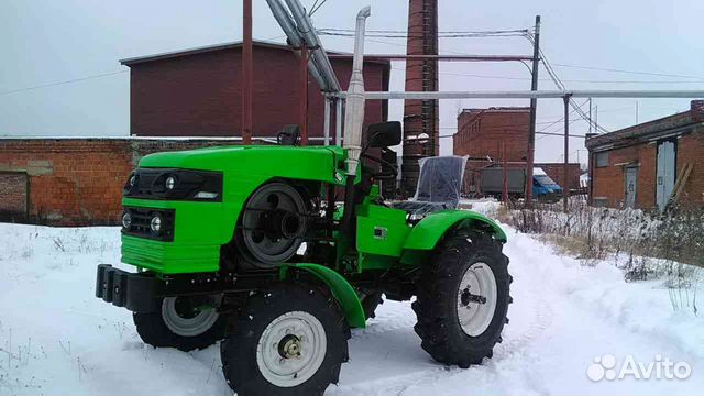 Минитрактор Рустрак Р-21 +фреза +плуг 2 корпуса