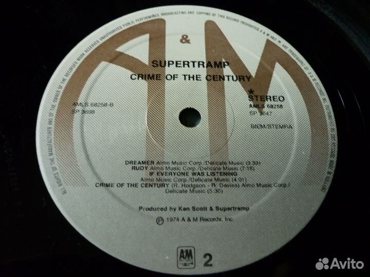 LP Supertramp 74