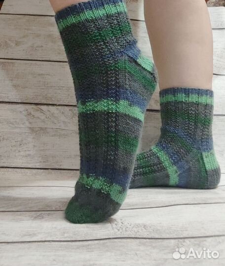 Носки вязаные ручной работы 39-40 размера