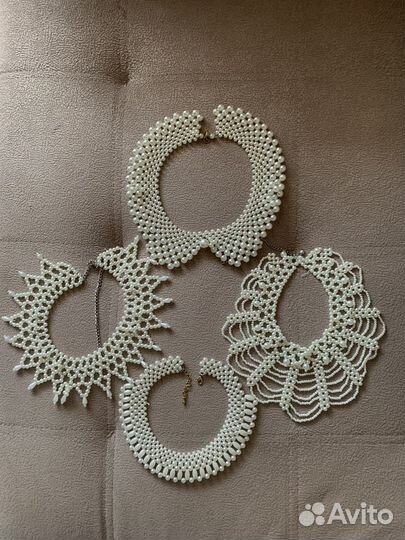 Воротник жемчужный