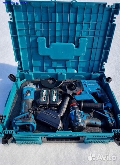 Шуруповерт перфоратор болгарка набор (Арт.28241)