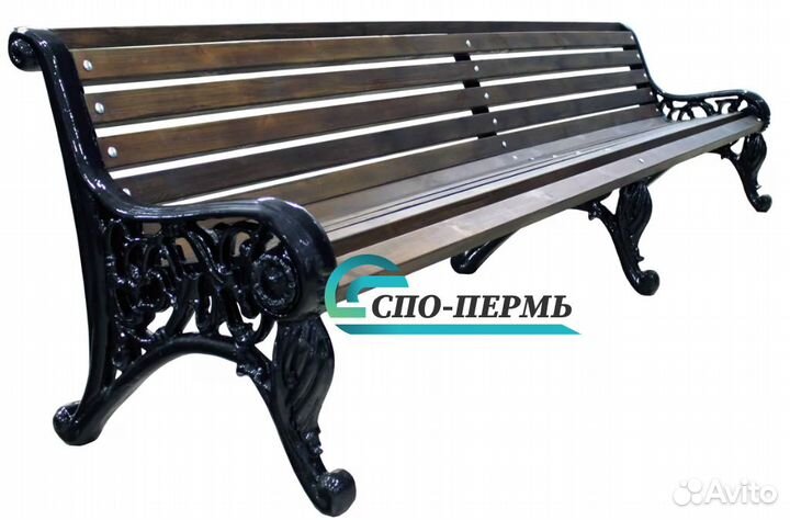 Скамейка парковая чугунная Сл2
