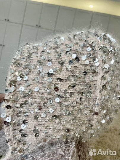 Чепчик женский с пайетками