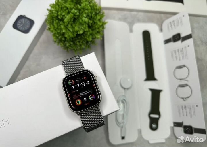 Apple Watch 9 с яблоком 45мм