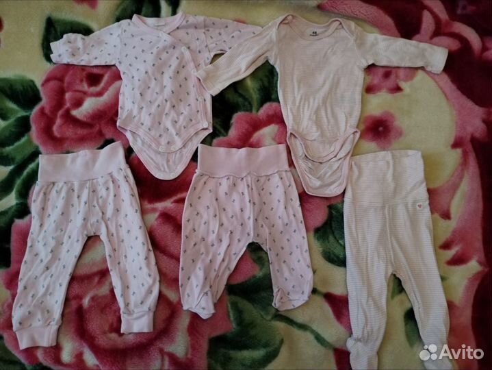 Одежда пакетом для девочки р-р 56-62