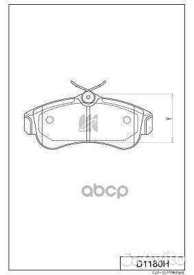 Колодки тормозные дисковые + противоскрипные пл