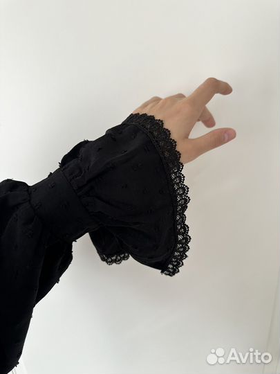 Платье рубашка с рюшами