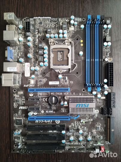 Материнская плата с процессором Intel i3-540