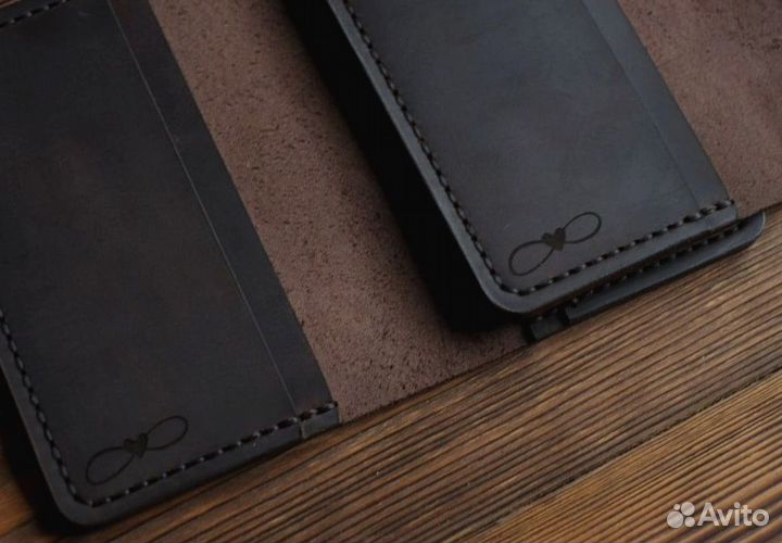 Обложка для автодокументов из кожи