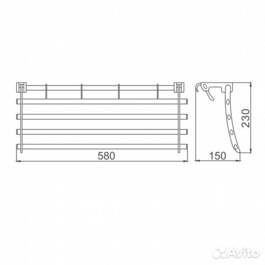 Полка для полотенец Haiba HB806