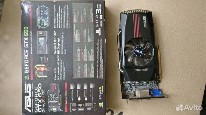 Видеокарта asus GTX 650 1Gb бу