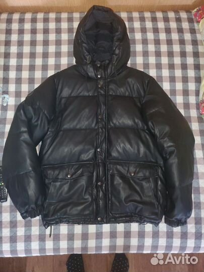 Кожаный пуховик Addict XL