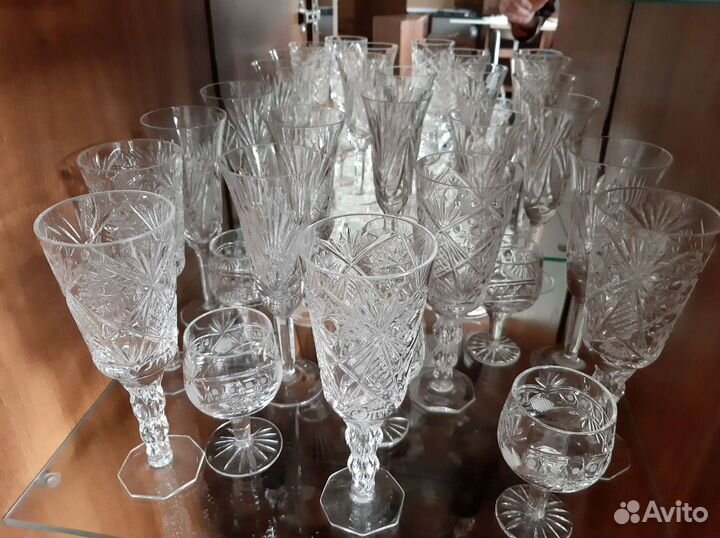 Хрустальные фужеры бокалы