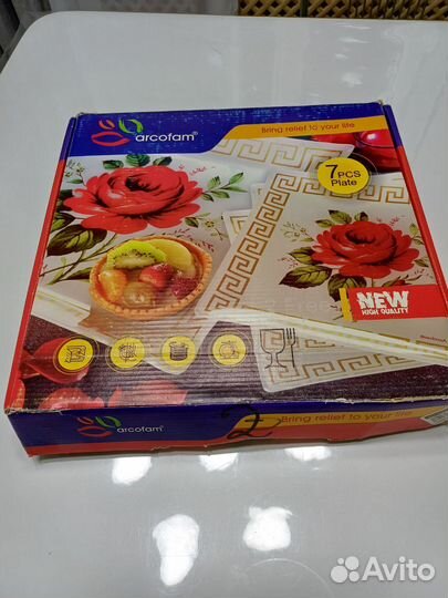 Набор тарелок квадратных