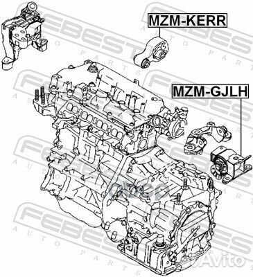 Опора двигателя mazda CX-5 11- левая mzmgjlh Fe