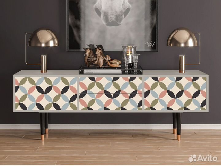 Тв-тумба T4 - Сатин - Butterfly Effect