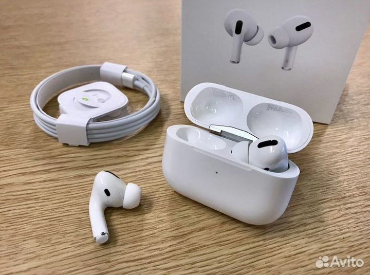 Airpods pro c шумоподавлением,премиум качество