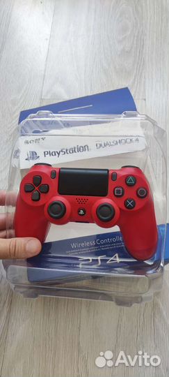 Оригинальный sony dualshock v2 красная лава