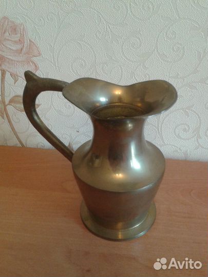 Кувшин латунный 14 см.Германия 70-х годов