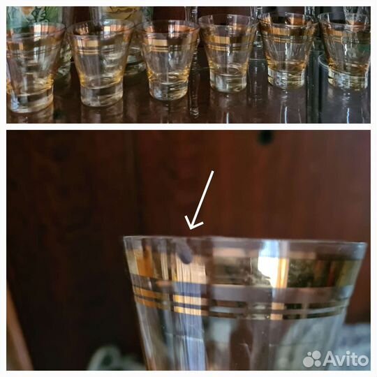 Бокал, рюмки, стаканы. Хрусталь, стекло СССР
