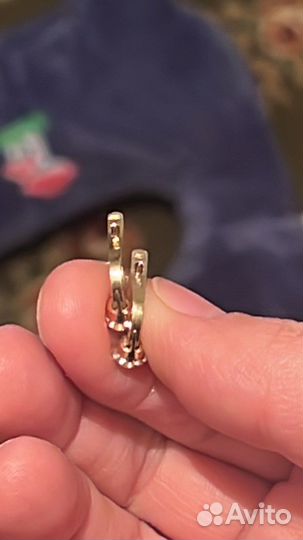 Золотые серьги детские